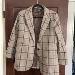 Able - Elma structured plaid blazer
